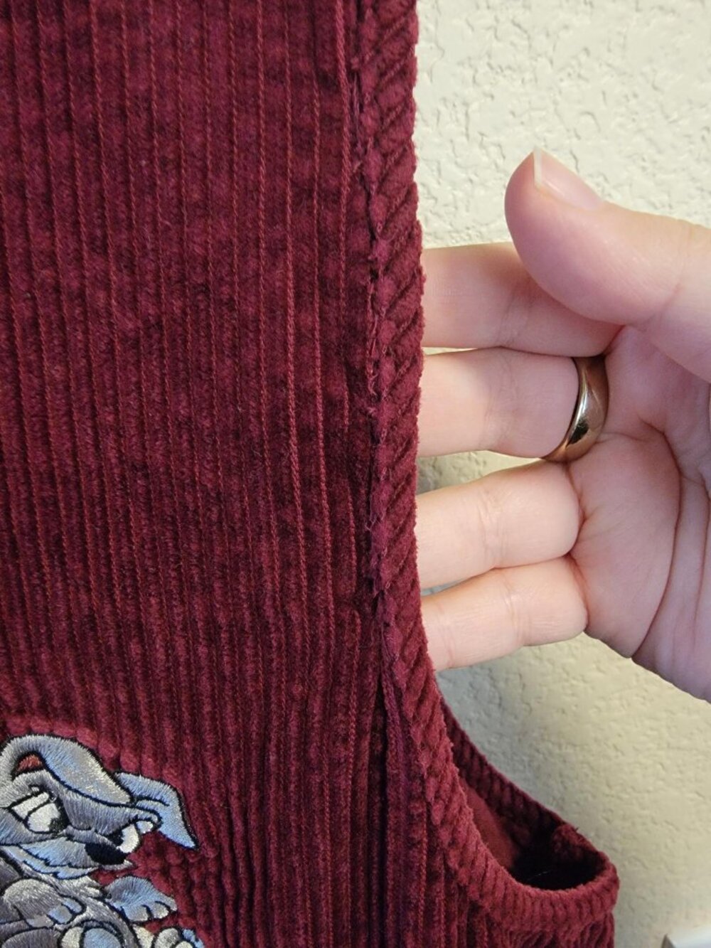 Vintage Disney Lady & The Tramp Corduroy Dress - Picture 7 of 8